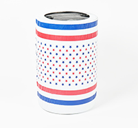 55 Gallon Elastic Fitted Garbage Can Cover - Patriotic